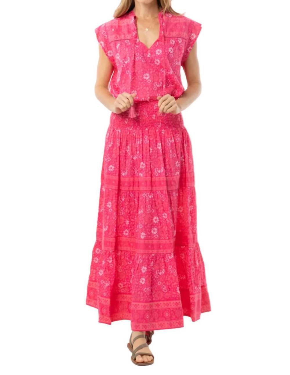 NEW BINDU isabel skirt in magenta